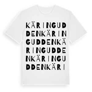 Käringudden ordlek t-shirt – ekologisk bomull t-shirt från Pinshirt