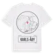 White t-shirt med Karls-Åby t-shirt