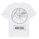 White t-shirt med Karlsdal t-shirt
