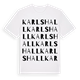 Karlshall ordlek t-shirt