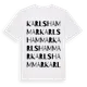 White t-shirt med Karlshammar ordlek t-shirt