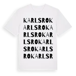Karlsro ordlek t-shirt – ekologisk bomull t-shirt från Pinshirt