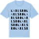 Blue Soul t-shirt med Karlsro ordlek t-shirt