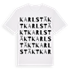 Karlstäkt ordlek t-shirt