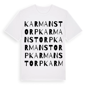 Karmanstorp ordlek t-shirt – ekologisk bomull t-shirt från Pinshirt