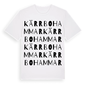 Kärrbohammar ordlek t-shirt – ekologisk bomull t-shirt från Pinshirt