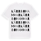Kärrbohammar ordlek t-shirt