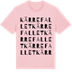 Pink Cotton t-shirt med Kärrefallet ordlek t-shirt