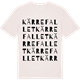 Vintage White t-shirt med Kärrefallet ordlek t-shirt