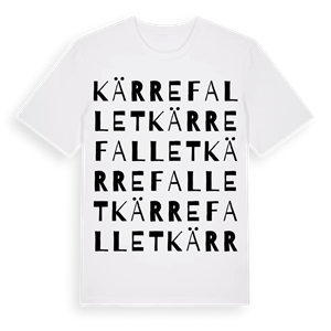 Kärrefallet ordlek t-shirt – ekologisk bomull t-shirt från Pinshirt