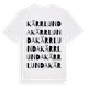 White t-shirt med Kärrlunda ordlek t-shirt