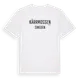 White t-shirt med Kärrmossen i Sverige t-shirt