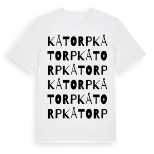 Kåtorp ordlek t-shirt – ekologisk bomull t-shirt från Pinshirt