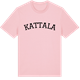 Pink Cotton t-shirt med Kattala böjd t-shirt