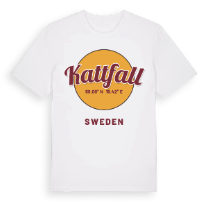 Kattfall cirkel t-shirt – ekologisk bomull t-shirt från Pinshirt