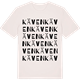 Vintage White t-shirt med Käven ordlek t-shirt