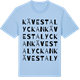 Blue Soul t-shirt med Kävestalyckan ordlek t-shirt