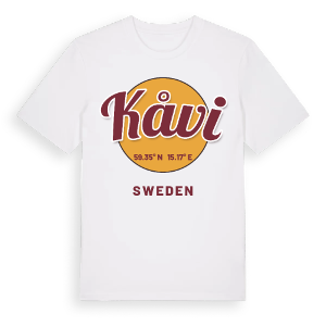 Kåvi cirkel t-shirt – ekologisk bomull t-shirt från Pinshirt