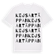 White t-shirt med Kejsartäppan ordlek t-shirt