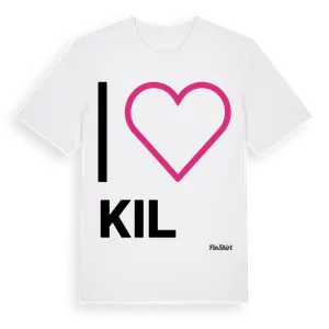 Jag älskar Kil t-shirt stort tryck – ekologisk bomull t-shirt från Pinshirt