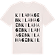 Vintage White t-shirt med Kilahagen ordlek t-shirt