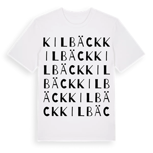 Kilbäck ordlek t-shirt – ekologisk bomull t-shirt från Pinshirt