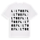 White t-shirt med Kiltorp ordlek t-shirt