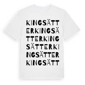 Kingsätter ordlek t-shirt – ekologisk bomull t-shirt från Pinshirt