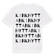 Kinkhyttan ordlek t-shirt