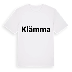 Klämma fetstil t-shirt – ekologisk bomull t-shirt från Pinshirt