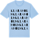 Blue Soul t-shirt med Klaraholm ordlek t-shirt
