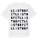 Klastorpet ordlek t-shirt
