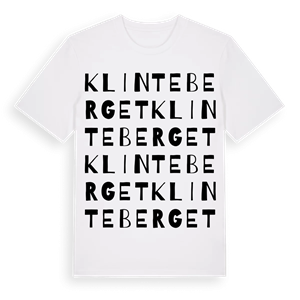 Klinteberget ordlek t-shirt – ekologisk bomull t-shirt från Pinshirt