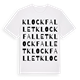 Klockfallet ordlek t-shirt