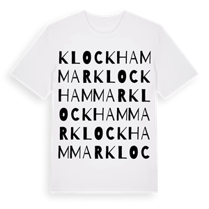 Klockhammar ordlek t-shirt – ekologisk bomull t-shirt från Pinshirt