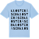 Blue Soul t-shirt med Klosteråsen ordlek t-shirt