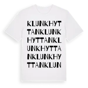 Klunkhyttan ordlek t-shirt – ekologisk bomull t-shirt från Pinshirt