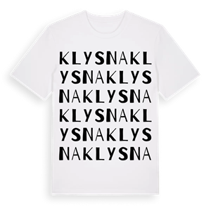 Klysna ordlek t-shirt – ekologisk bomull t-shirt från Pinshirt