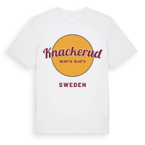 Knackerud cirkel t-shirt – ekologisk bomull t-shirt från Pinshirt