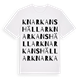 Knarkans hällar ordlek t-shirt