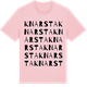 Pink Cotton t-shirt med Knarsta ordlek t-shirt