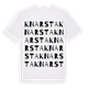 White t-shirt med Knarsta ordlek t-shirt