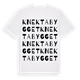 Knektabygget ordlek t-shirt