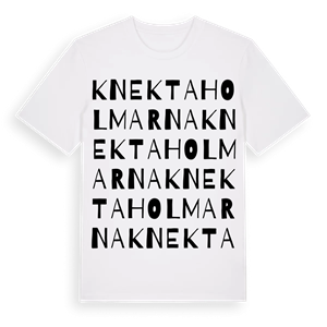 Knektaholmarna ordlek t-shirt – ekologisk bomull t-shirt från Pinshirt