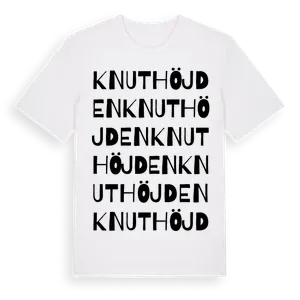 Knuthöjden ordlek t-shirt – ekologisk bomull t-shirt från Pinshirt