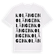 Kolängen ordlek t-shirt
