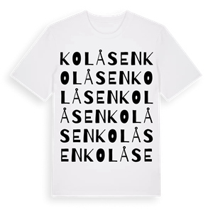 Kolåsen ordlek t-shirt – ekologisk bomull t-shirt från Pinshirt