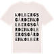 Vintage White t-shirt med Kolbergsgården ordlek t-shirt