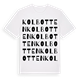 White t-shirt med Kolbotten ordlek t-shirt