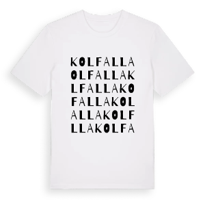 Kolfalla ordlek t-shirt – ekologisk bomull t-shirt från PinShirt
